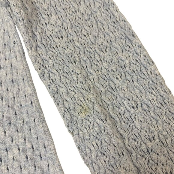 Lululemon Ivivva Blue Eyelet Knit Pullover 10 Thumbhole Long Sleeve Sweater - Picture 3 of 5